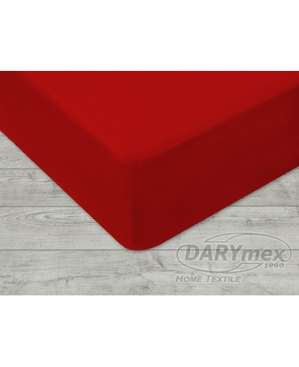 DARYMEX Prześcieradło Jersey z Gumką Czerwony DARYMEX Prześcieradło Jersey z Gumką Czerwony