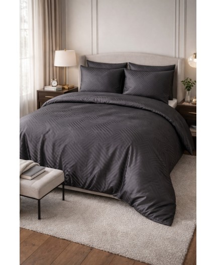 MATEX POŚCIEL ADAMASZEK GEOMETRYCZNA GRAFIT