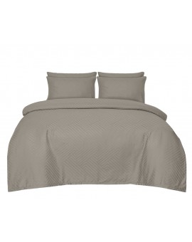 MATEX POŚCIEL ADAMASZEK GEOMETRYCZNA TAUPE