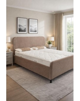 ŁÓŻKO TAPICEROWANE Z POJEMNIKIEM OREO