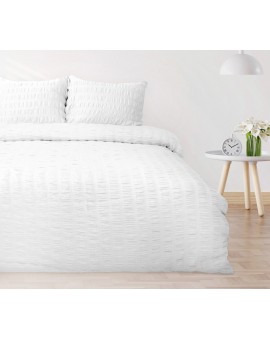 MATEX POŚCIEL SATYNA GOLD GOFROWANA BIAŁA